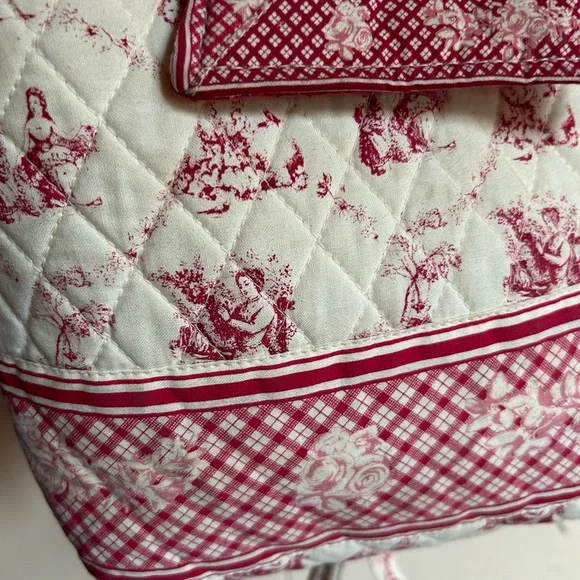 Vintage Red and Cream Backpack - Picture 2 of 4